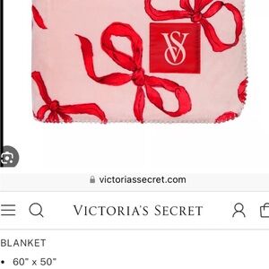 Victoria's Secret Pink and Red Blanket